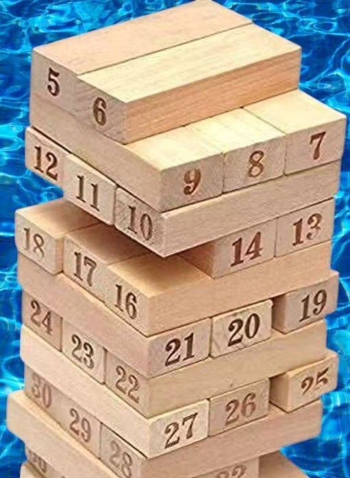 heerwa toys Wooden Tumbling Tower – 48 Blocks Plywood Wood Block-picture-7