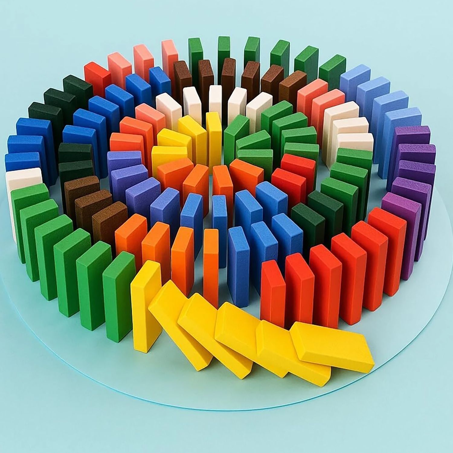 looklike Wooden Dominos Blocks Set Bamboo Wood Block-picture-33