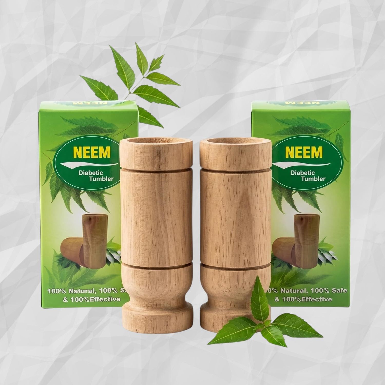 yavrixz Premium Neem Wooden Tumbler Natural Wood Water Drinking Glass 100 ml -LEMP364 Glass Water/Juice Glass-picture-28