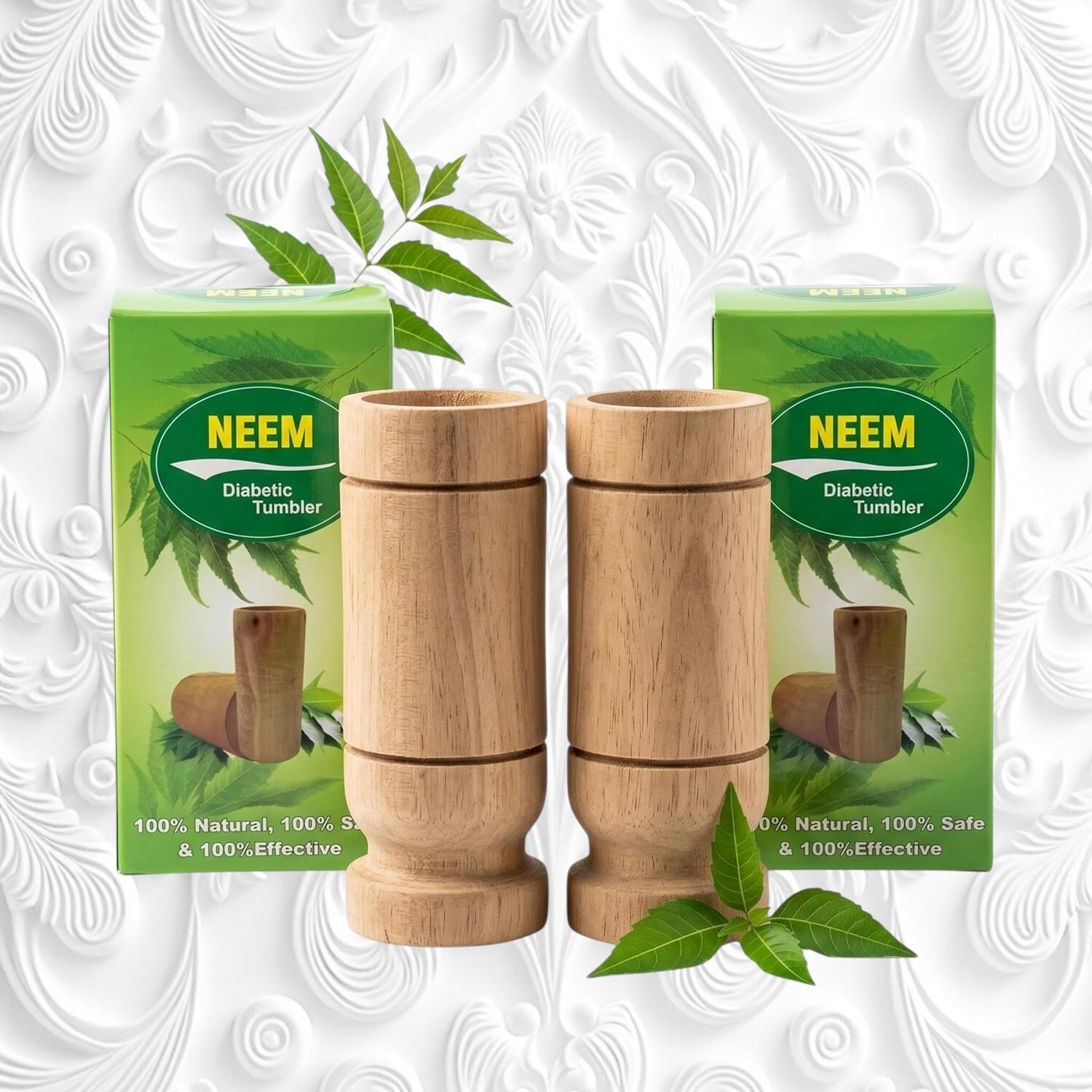 yavrixz Premium Neem Wooden Tumbler Natural Wood Water Drinking Glass 100 ml -LEMP280 Glass Water/Juice Glass-picture-25