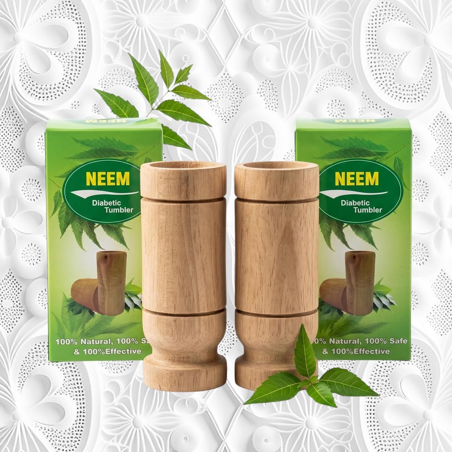 yavrixz Premium Neem Wooden Tumbler Natural Wood Water Drinking Glass 100 ml -LEMP32 Glass Water/Juice Glass-picture-12