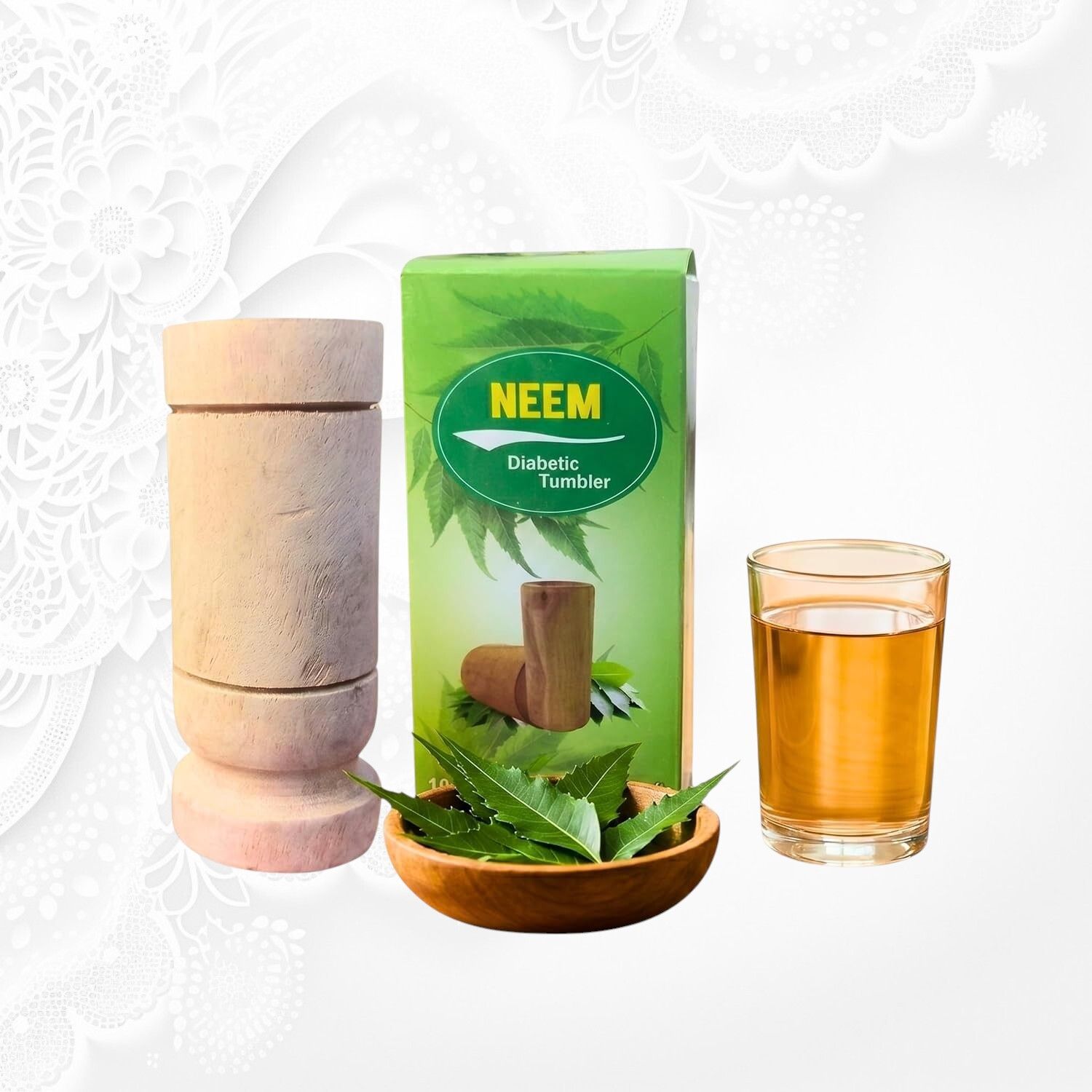 yavrixz Premium Neem Wooden Tumbler Natural Wood Water Drinking Glass 100 ml -LEMP321 Glass Water/Juice Glass-picture-32