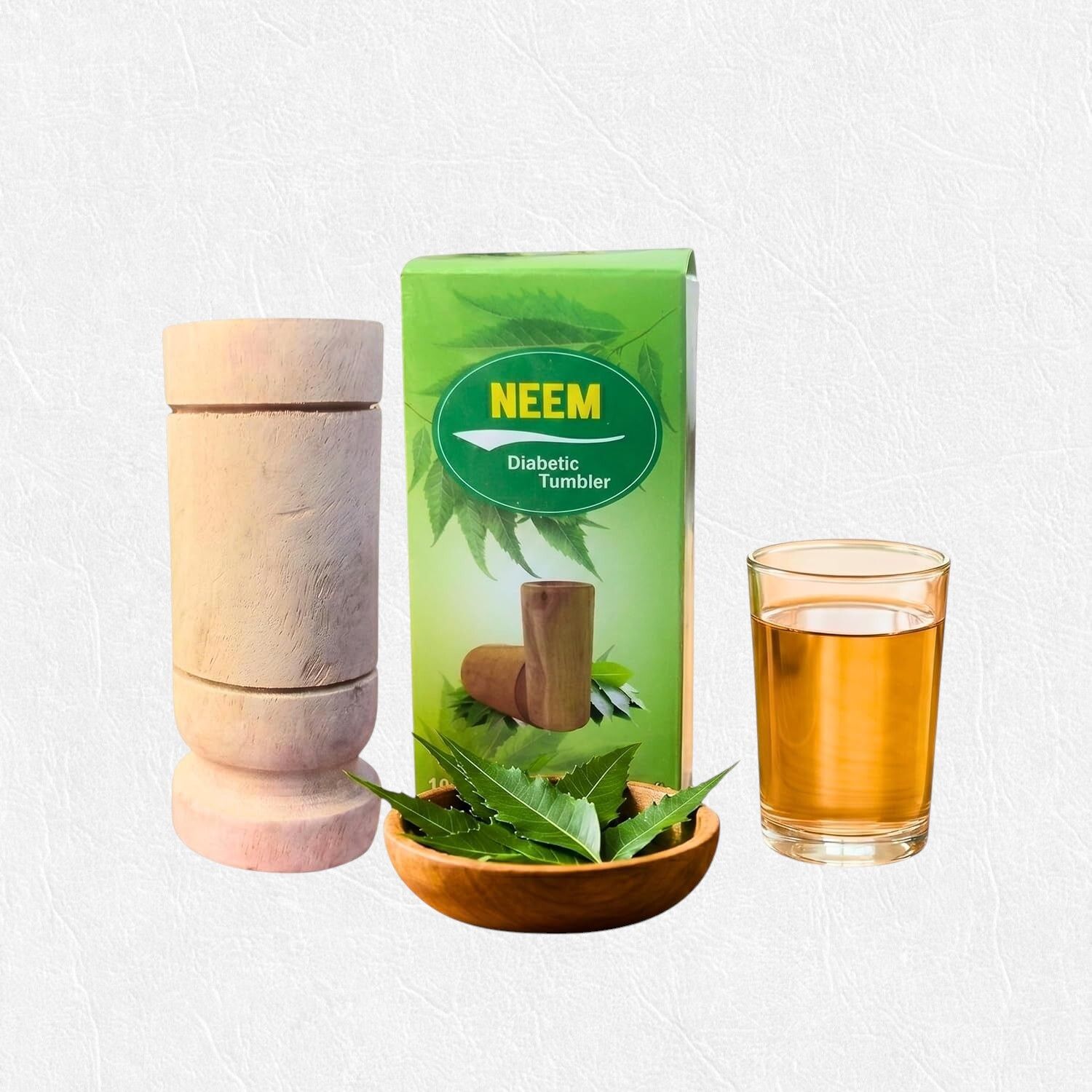 yavrixz Premium Neem Wooden Tumbler Natural Wood Water Drinking Glass 100 ml -LEMP404 Glass Water/Juice Glass-picture-15