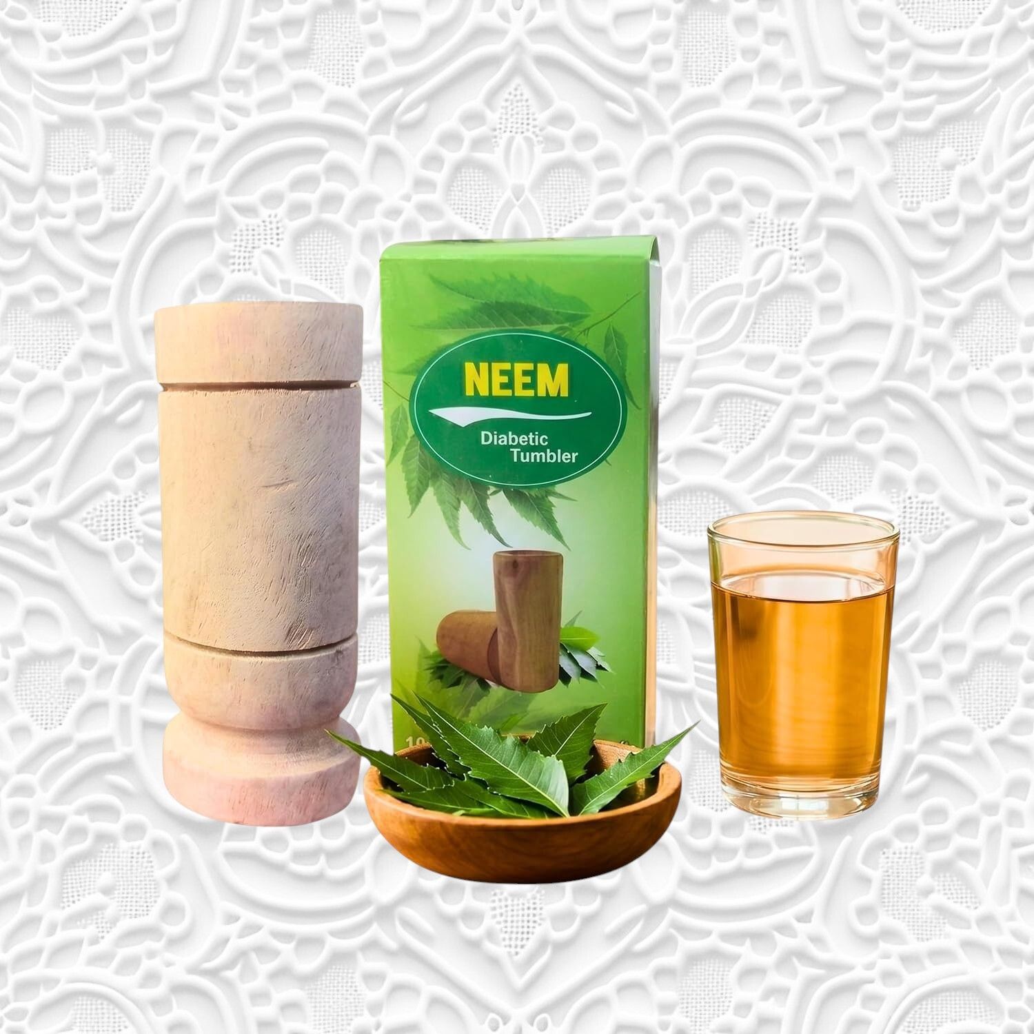 yavrixz Premium Neem Wooden Tumbler Natural Wood Water Drinking Glass 100 ml -LEMP128 Glass Water/Juice Glass-picture-7