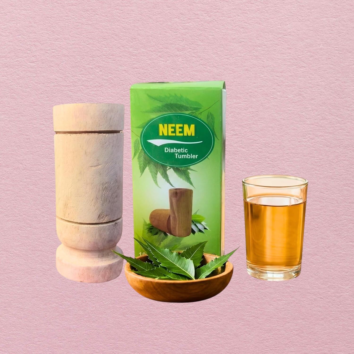yavrixz Premium Neem Wooden Tumbler Natural Wood Water Drinking Glass 100 ml -LEMP357 Glass Water/Juice Glass-picture-30