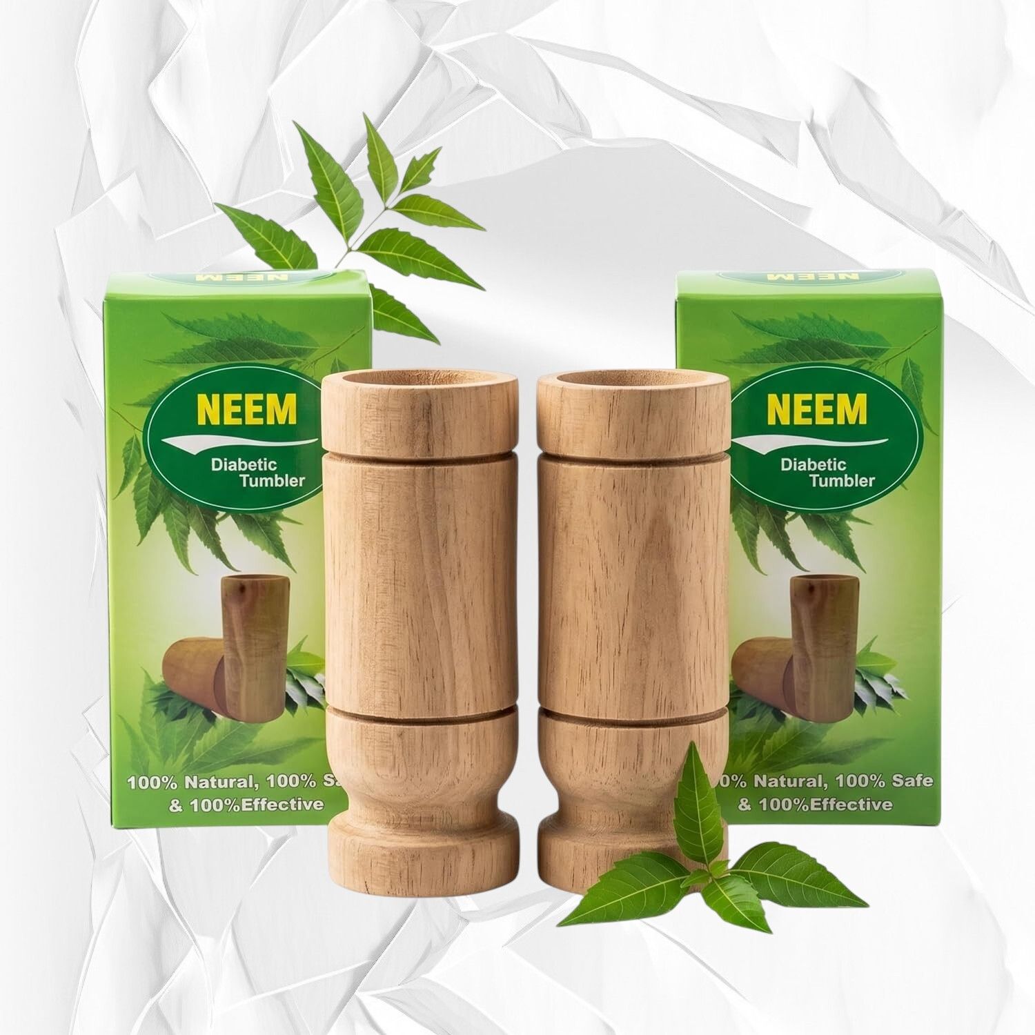 yavrixz Premium Neem Wooden Tumbler Natural Wood Water Drinking Glass 100 ml -LEMP331 Glass Water/Juice Glass-picture-18
