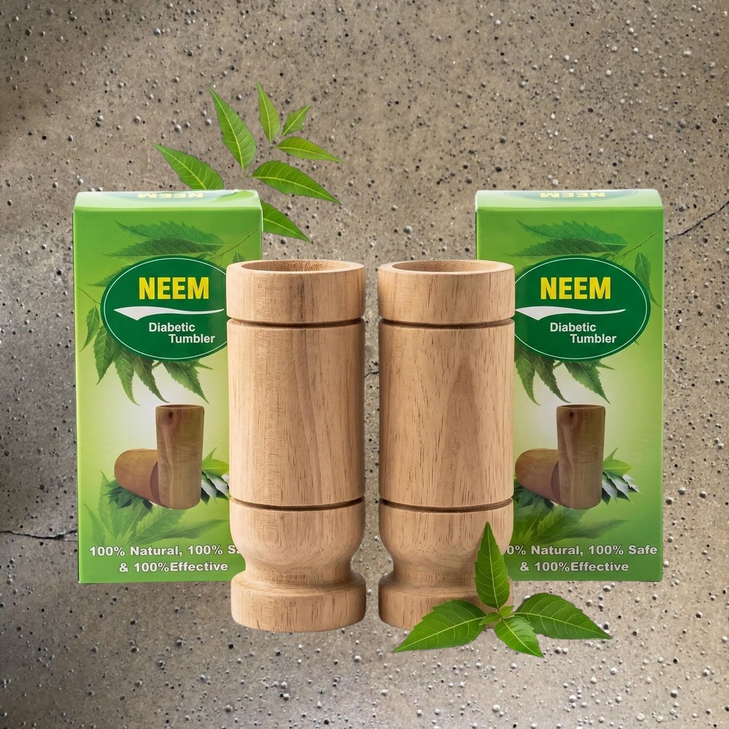 yavrixz Premium Neem Wooden Tumbler Natural Wood Water Drinking Glass 100 ml -LEMP338 Glass Water/Juice Glass-picture-38