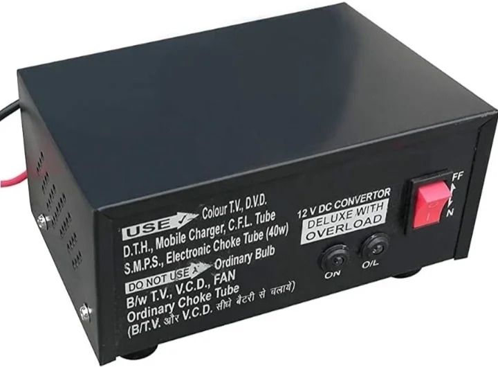 12 Volt DC to 220 V AC Converter DC Convertor Solar Charger Power Smps Adaptor 12V DC to 220V AC Converter Charger DC SMPS Power Supply Adaptor AC DC Inverter Square Wave Inverter-image-23