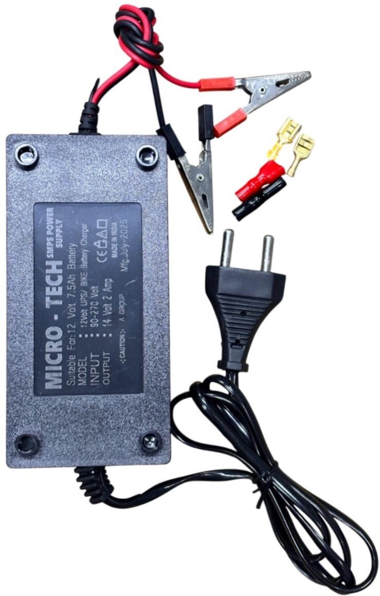 GoodsBazaar 12volt battery power adapter output 14 volt 1.7 amp. for 12 volt battery 15 W Adapter-image-11