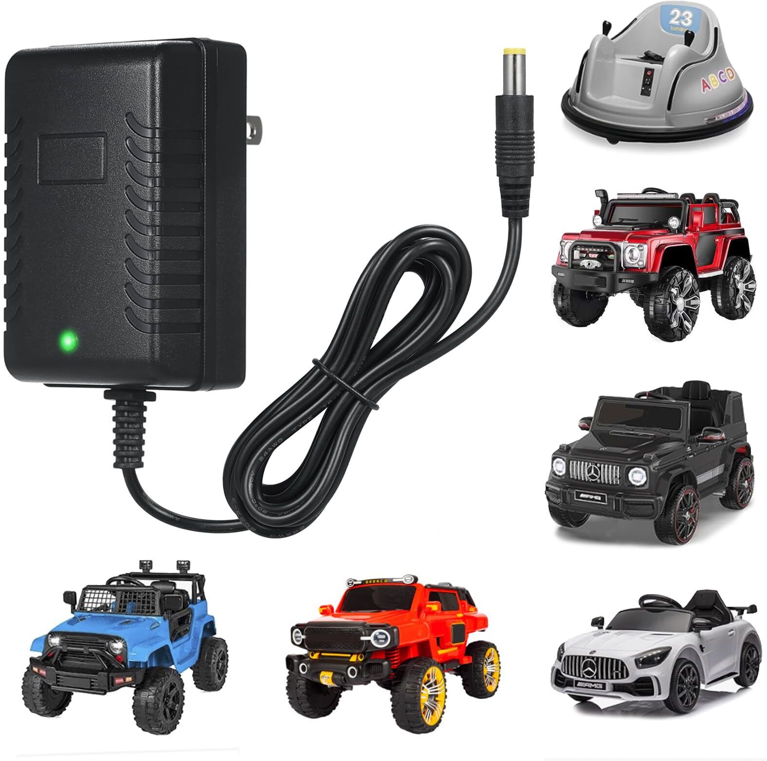 Kids' 12V Power Adapter for Electric Cars, Bikes & Jeeps – Automatic Cut-Off Power Supply Electronic Hobby Kit