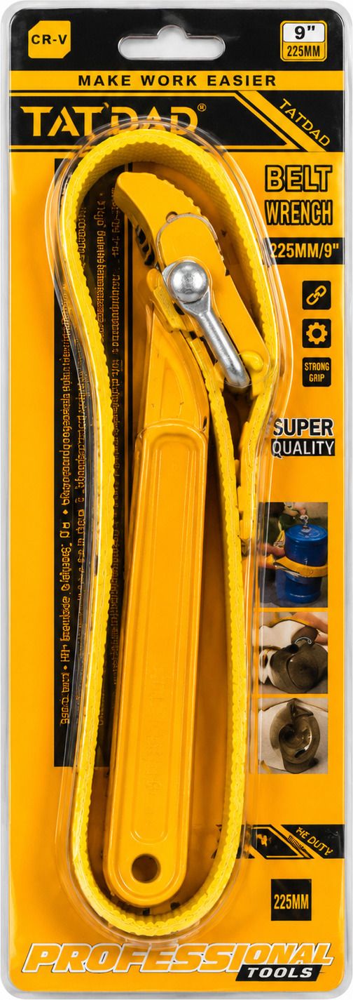 zarqify Heavy Duty Oil Filter Belt Wrench 9 Inch Adjustable Strap Wrench for Car, Bike & Machinery Oil Filter Removal Single Sided Speciality-picture-37