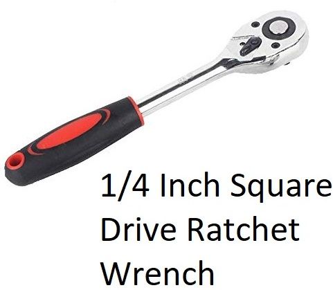 reioent HEAVY QUALITY 1/4 Drive Shaft Ratchet Handle Wrench LONG RACHET HANDLE OF 1/4 INCH Single Sided Rachet Wrench Single Sided Rachet Wrench-picture-15