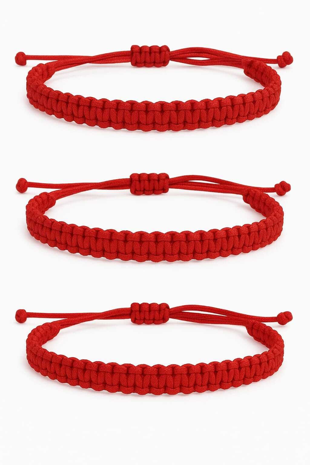 krishnacollection Handmade Dhaga Adjustable Bracelet for Bracelets pack of 3 Men & Women Wrist Band-picture-10