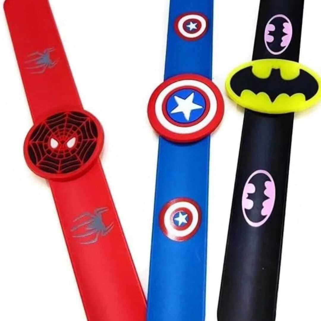 Superhero Slap Wrist Band for Kids Random Color Boys & Girls Wrist Band-image-39