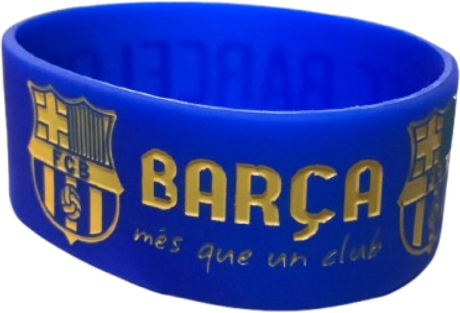 Barca Spirit The Ultimate Fan Accessory Silicon Dark Blue Men Wrist Band