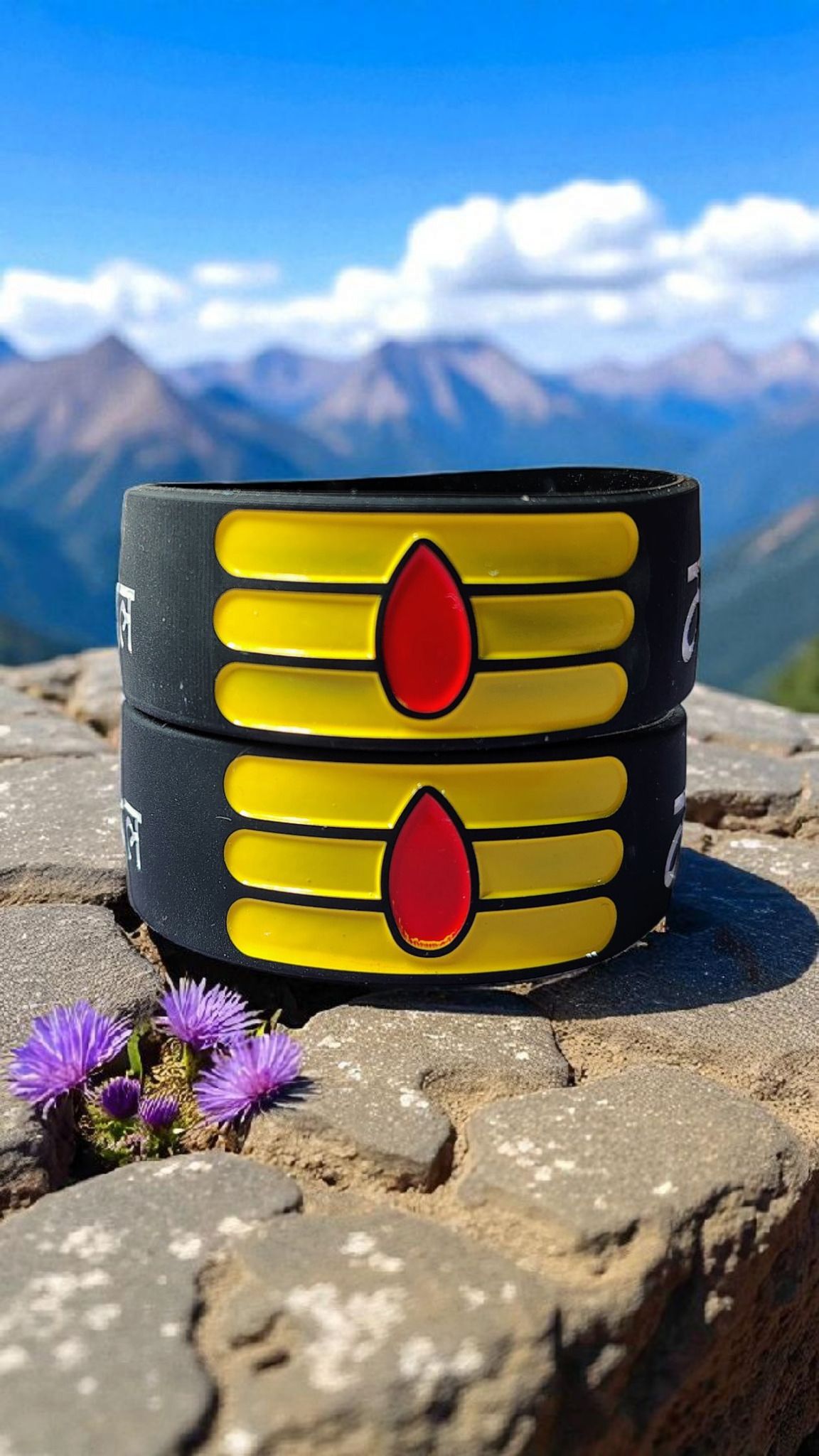 Mahakal black silicone shivji bracelet for men Men Wrist Band