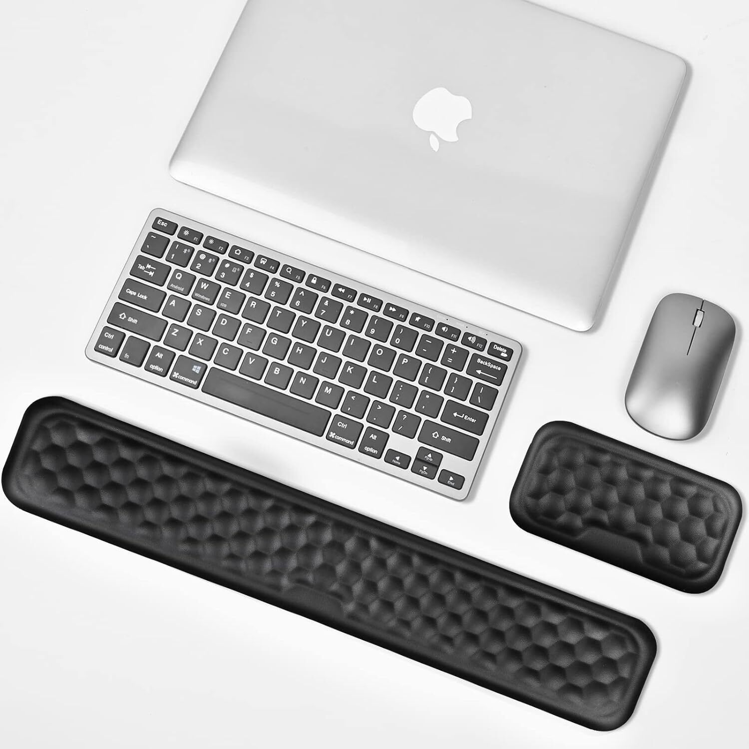 Deoxys Padded Memory Foam Hand Rest Support for Office, Computer, Laptop Memory Foam, PU Leather Mouse, Keyboard Wrist Rest-image-10