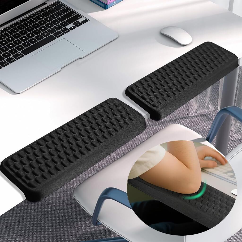 Ofifo Reposamuñecas ergonomico y almohadillas de codo con espuma viscoelastica plastic Wrist Rest Pad Set Wrist Rest-image-6
