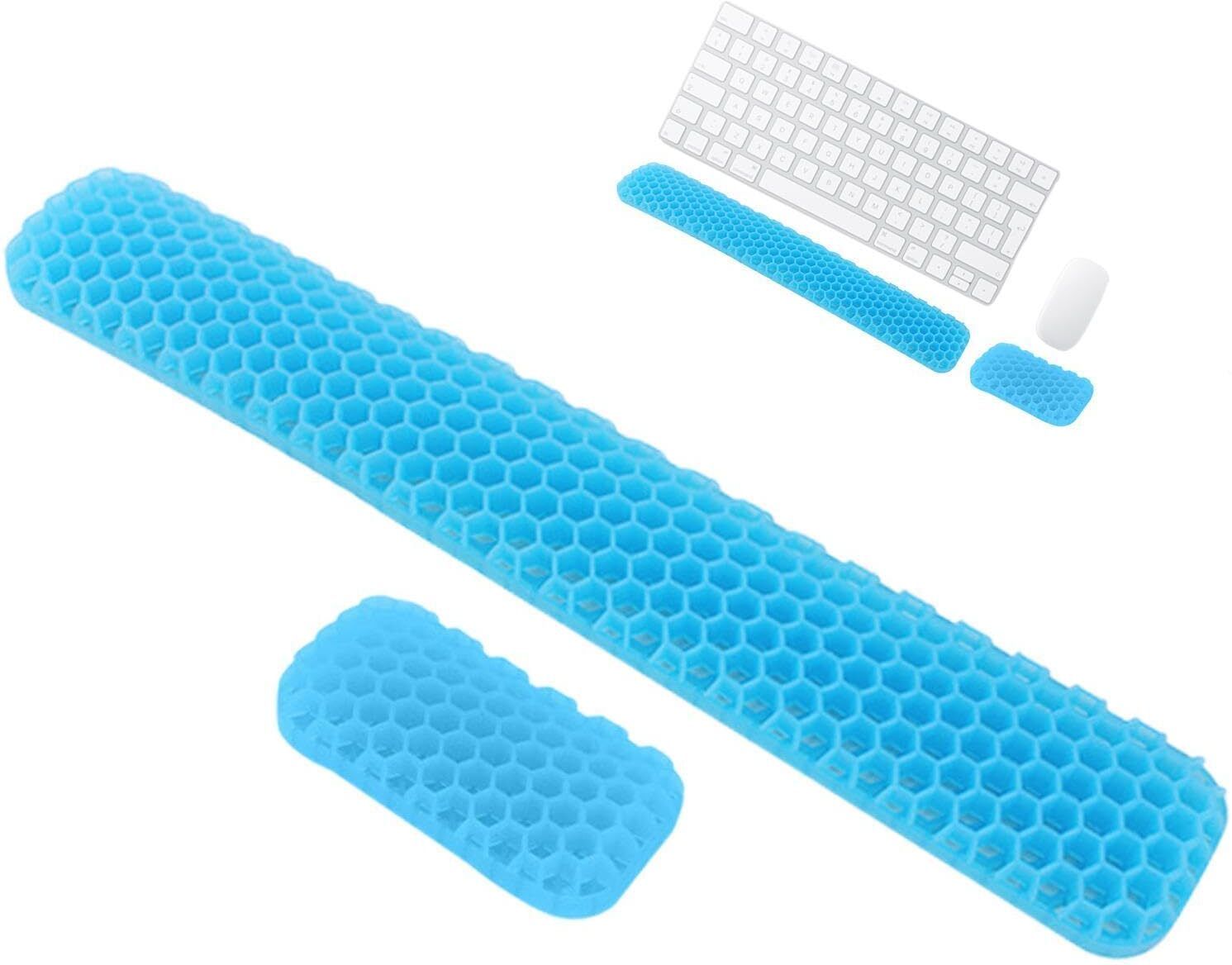 Zorbes Ergonomic Keyboard Wrist Rest Pad Set Honeycomb Support for Typing Comfort TPE Keyboard Wrist Rest-image-23