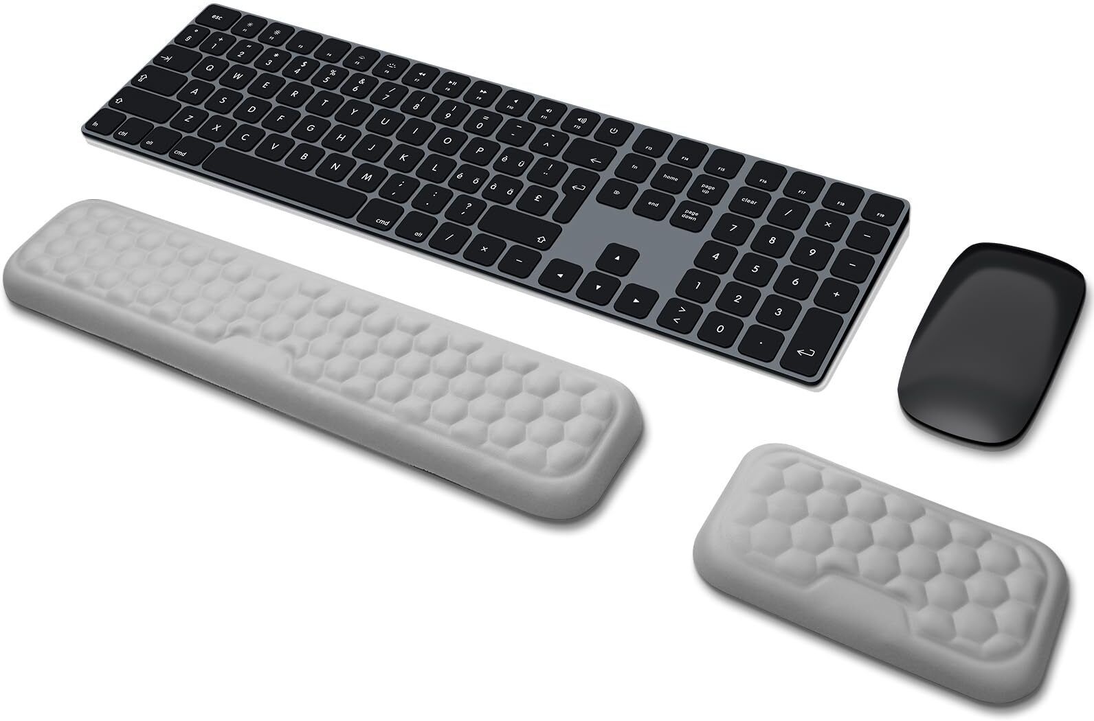 Zomei Ergonomic Keyboard and Mouse Wrist Rest Set with Memory Foam for Office Use PVC Wrist Rest Wrist Rest