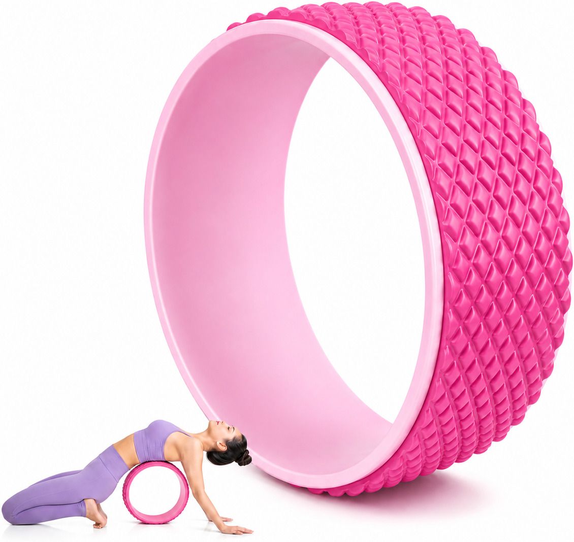 Yoga Wheel Anti-Slip TPE Back Roller for Spine Stretching & Posture Correction Yoga Blocks-image-28