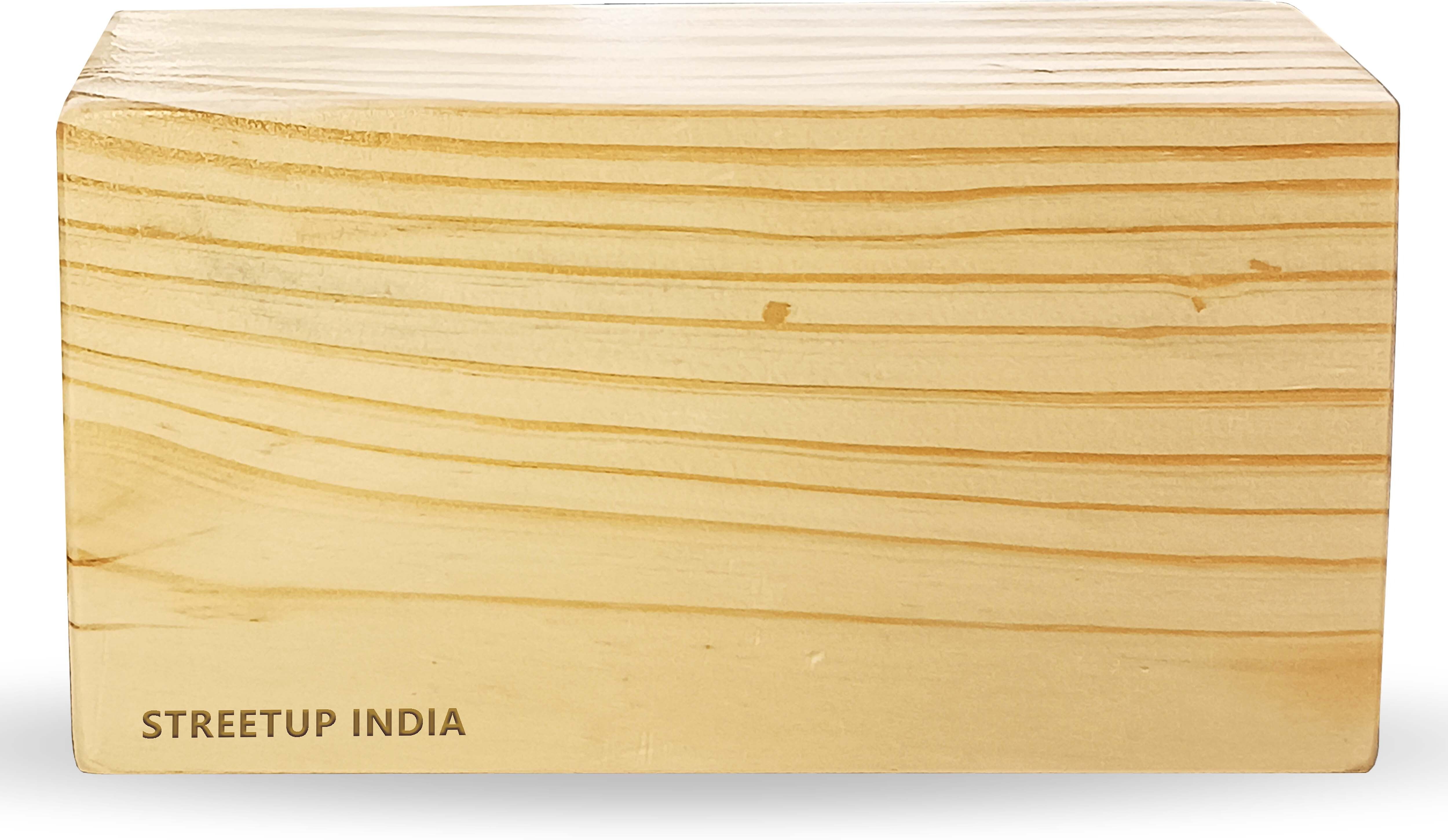 Wooden Yoga Block With Eco-Freindly Pine Wood| Non-Slip Workout Yoga Blocks-image-2