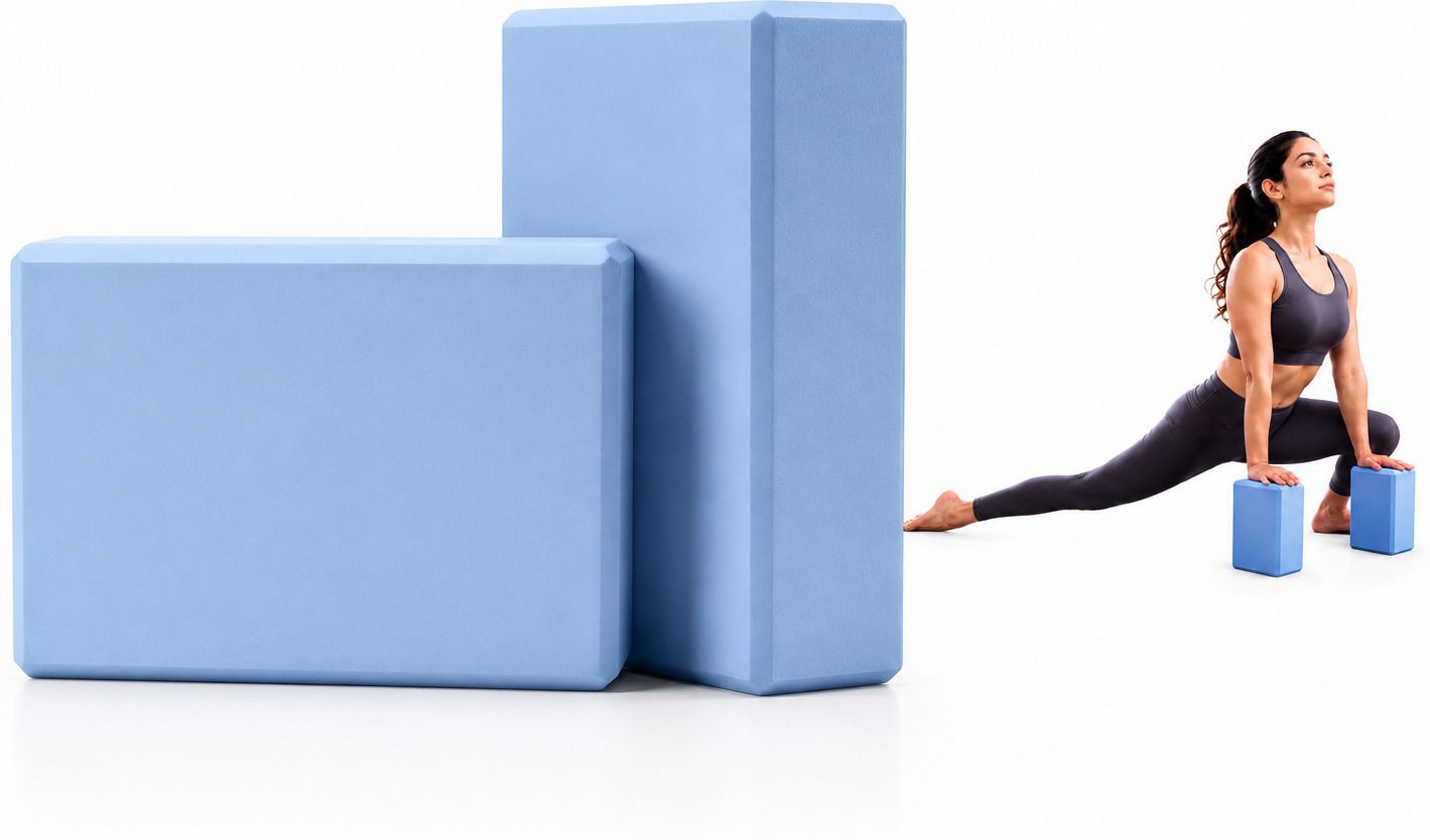Yoga Block High Density EVA Foam Yoga Brick |Non-Slip Lightweight Exercise Block Yoga Blocks-image-8