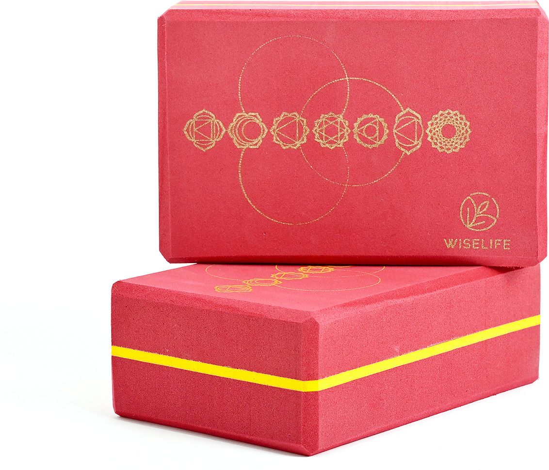 wiselife Printed Yoga Blocks | Yoga Brick,High-Density EVA Foam Soft Surface for Balance- Yoga Blocks-picture-26