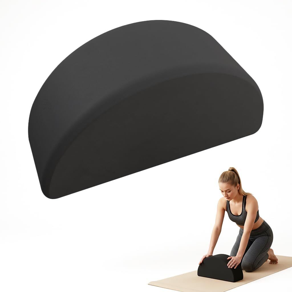 qpets EVA Foam Semicircle Yoga Wedge Block for Stretching Balance and Support Yoga Blocks-picture-15