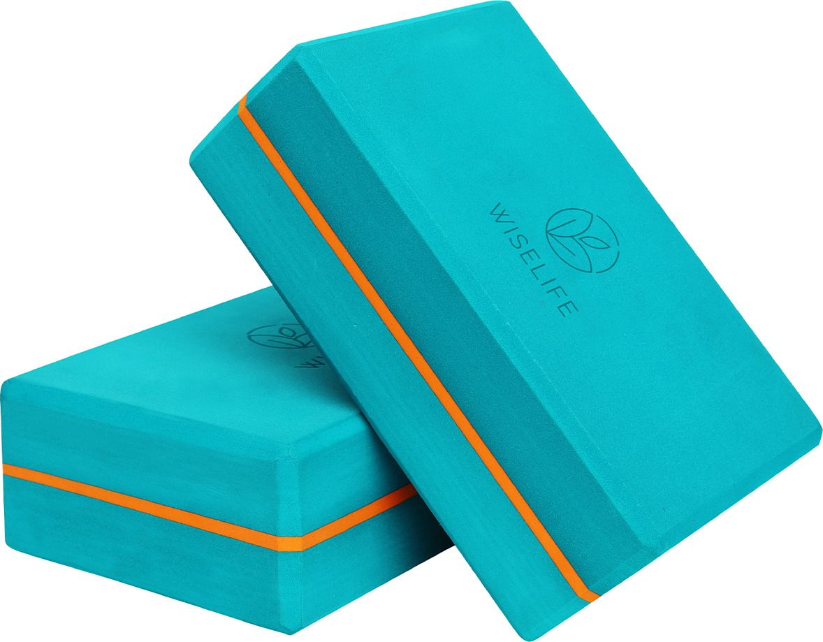 Teal Blue Yoga Block/Brick Set of 2 - Teal Blue Yoga Blocks-image-49