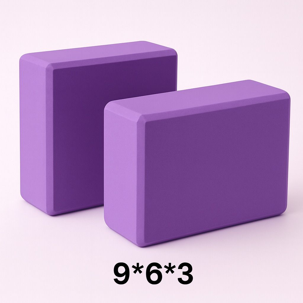 Anti-Skid Yoga Block/Brick for Home Workout and Gym - Foam Block for Men & Women Yoga Blocks-image-4