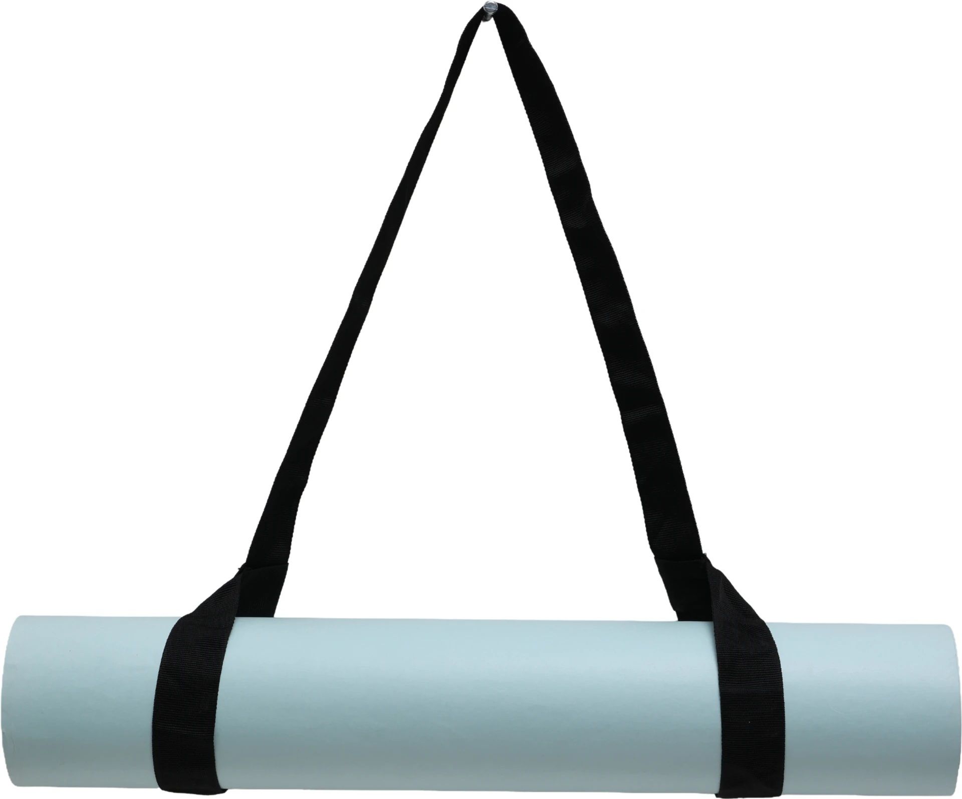 Yoga Mat Strap (Black) Nylon Yoga Strap-image-1