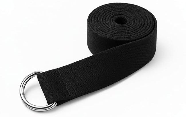 Yoga Belt for Women and Men - Yoga Strap for Stretching Cotton Yoga Strap-image-4