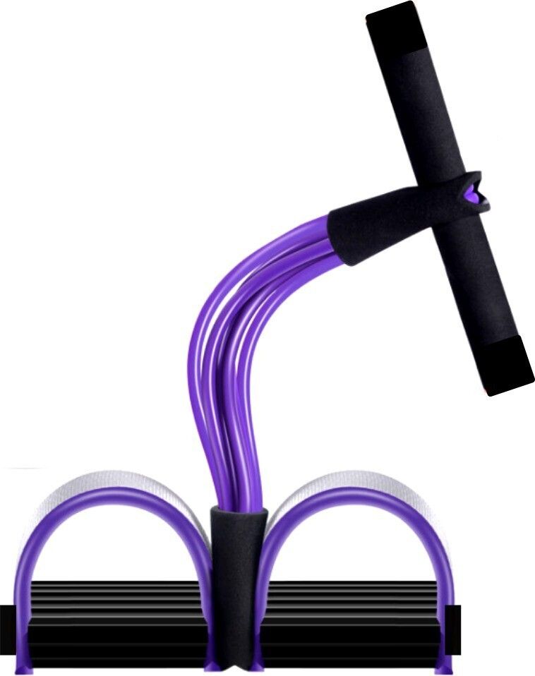 4-Tube Excercise Pedal Pull Reducer - Resistance Band Yoga Sports Equipment Silicone Yoga Strap