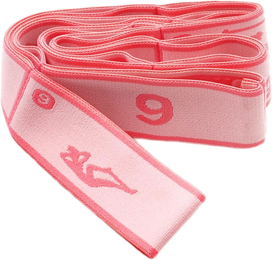 Yoga Stretching Strap, Elastic Yoga Stretching Strap, Sectional Hoop Nylon Yoga Strap-image-17