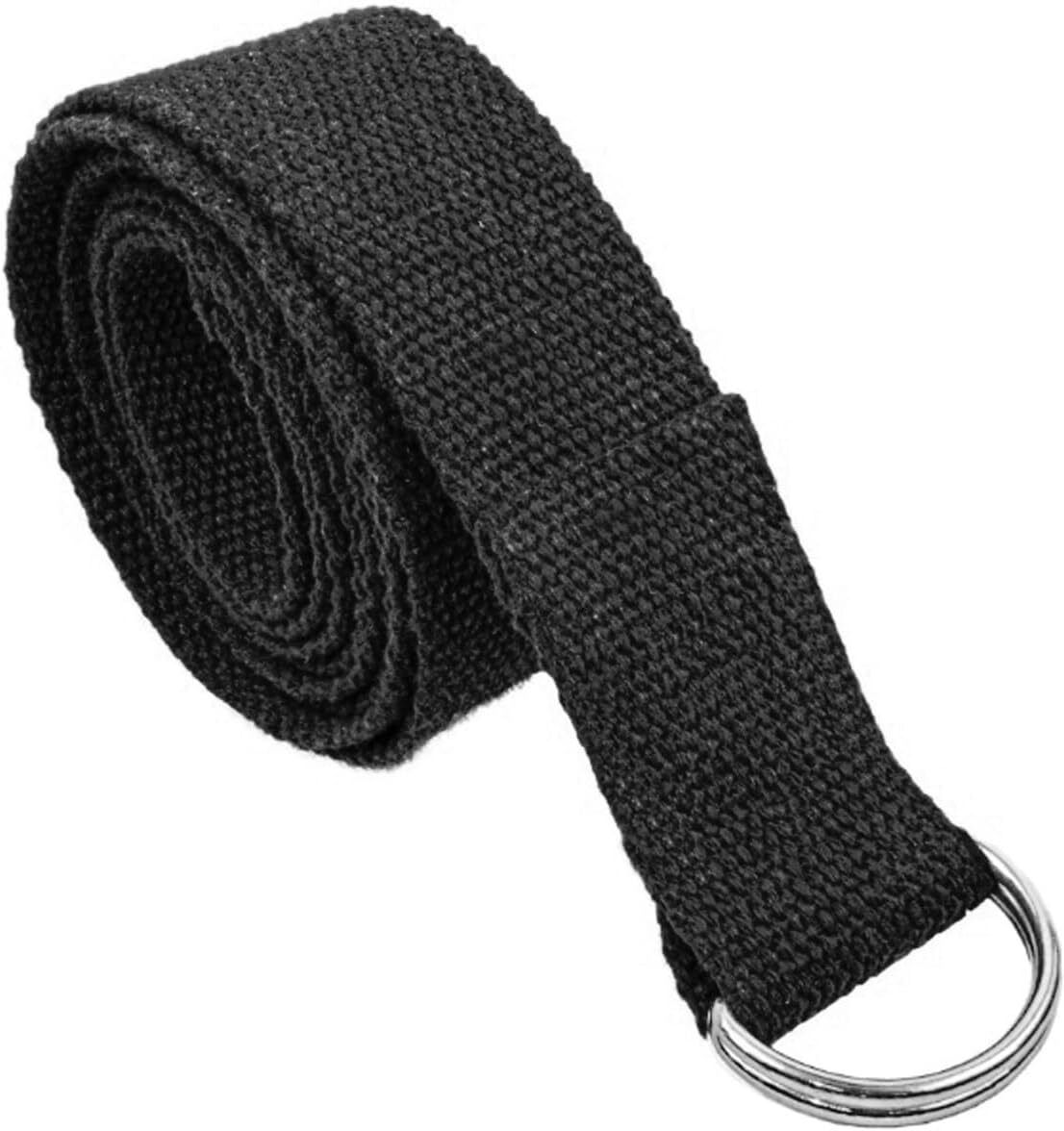 Yoga Strap Premium Athletic Stretch Band with Adjustable Metal D-Ring BuckleLoop Cotton, Polyester Yoga Strap-image-27