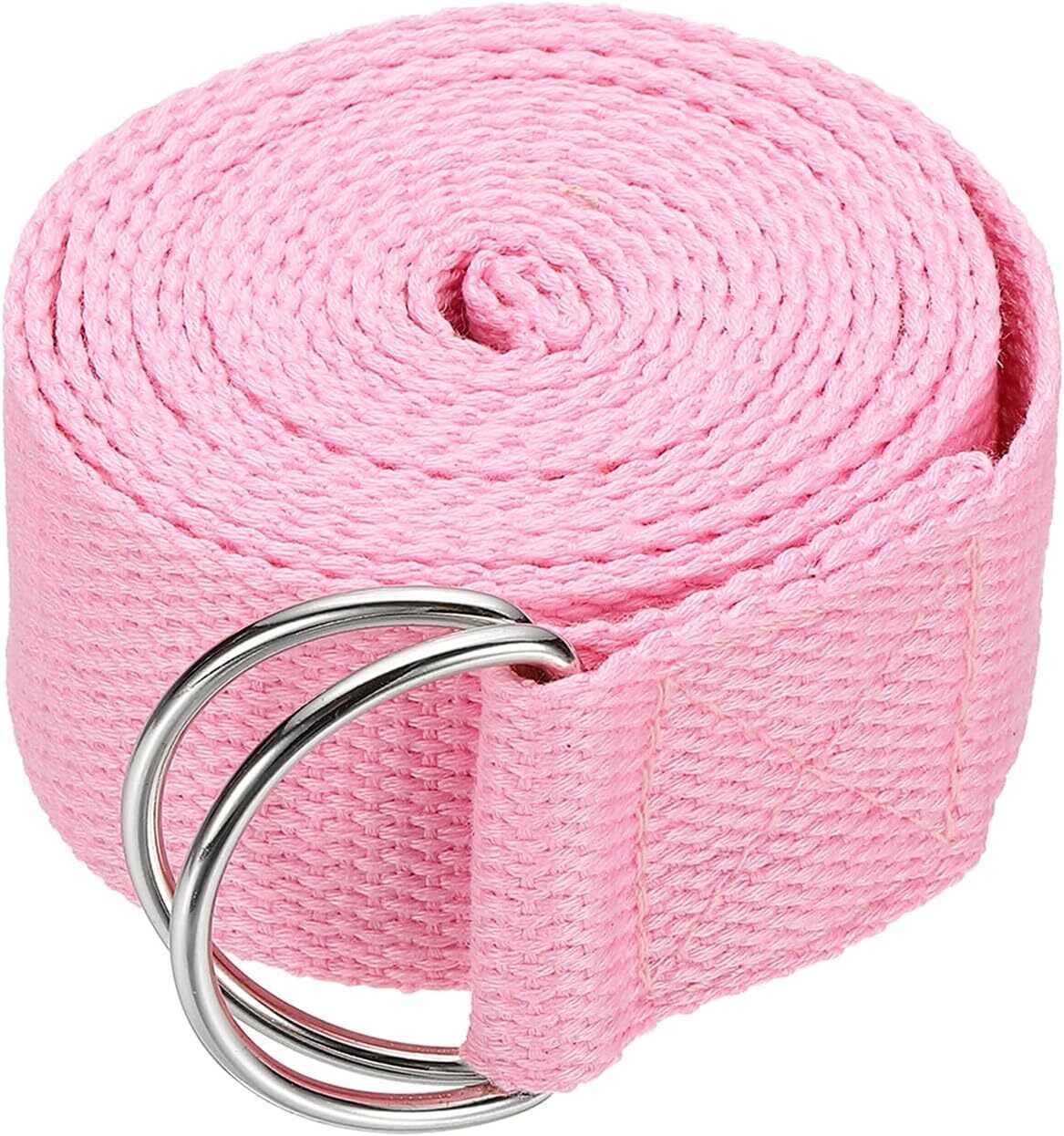 Yoga Belt Pilates Yoga Straps Stretch for Exercise Workout Dance Cotton Yoga Strap-image-6