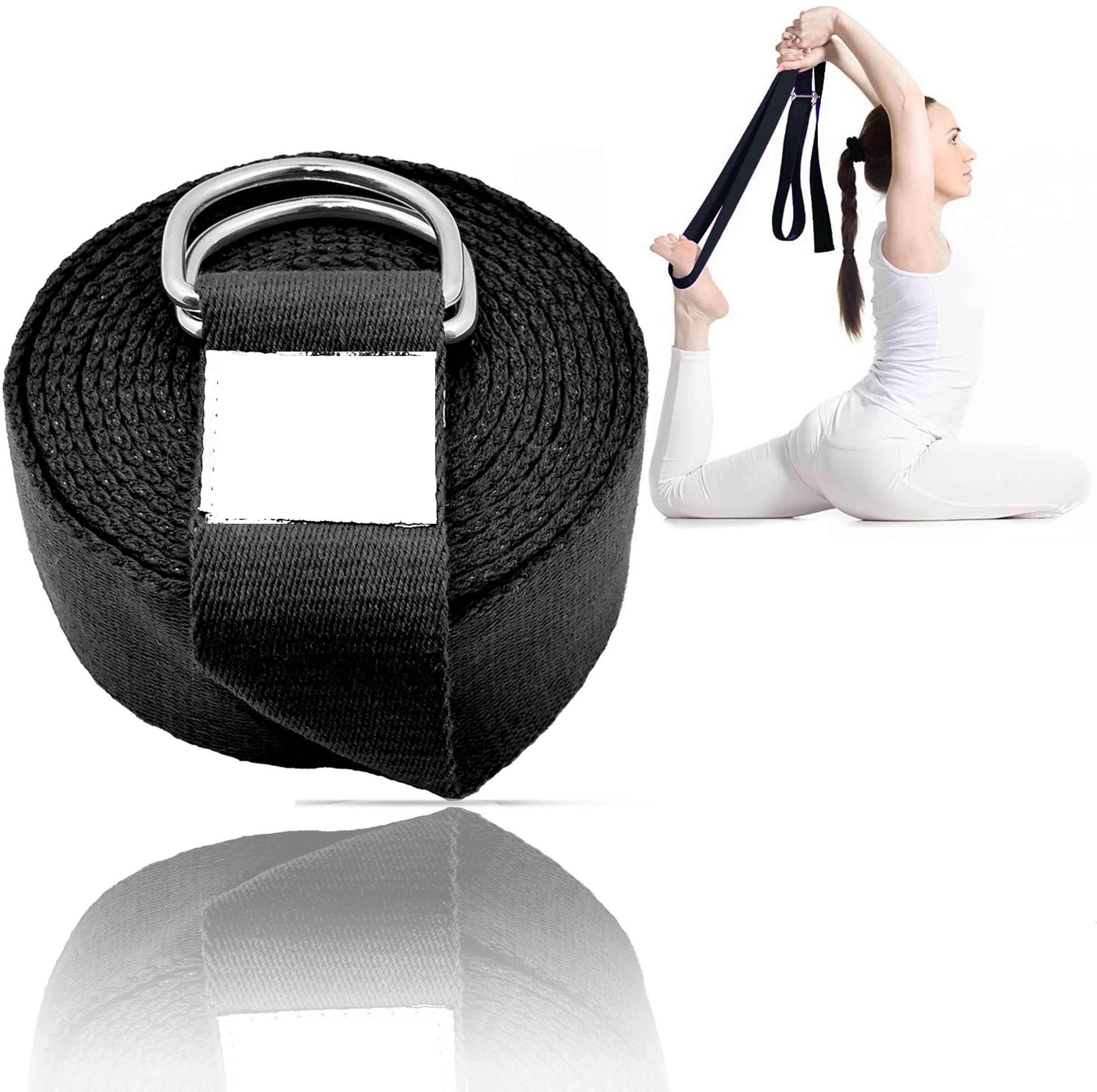 Yoga Belt 9 Feet Long For Stretching, Yoga, Pilates, Physical Therapy Cotton Yoga Strap-image-42