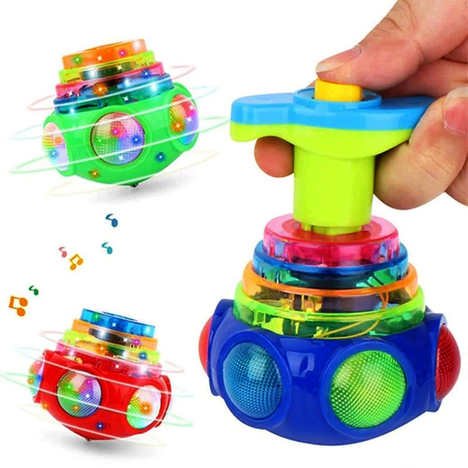 zuigo Spinning Top Magic Lattoo Toy Magic Spinner with LED Lights Music Toy..-picture-27