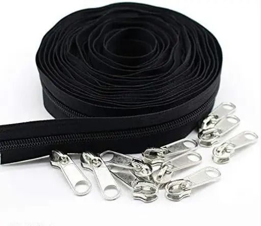 haresh fashion 15M and 18Runner Black Nylon Two Way Closed-ended Zipper-picture-17